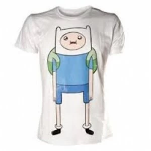 Adventure Time Finn T-Shirt Large White
