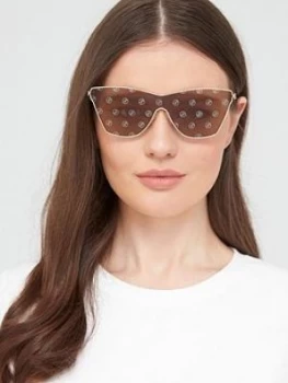 Michael Kors Cat Eye Sunglasses - Light Gold