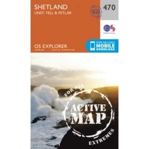 Shetland - Unst, Yell and Fetlar by Ordnance Survey (Sheet map, folded, 2015)