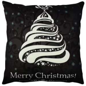 A11865 Multicolor Cushion Merry Christmas Black