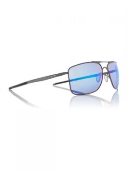 Oakley Matte gunmetal OO4124 Gauge 8 rectangle sunglasses Silver