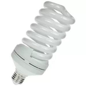 Prolite CFL Helix Spiral 55W ES-E27 (200W Equivalent) 2700K Warm White Frosted 3150lm ES Screw E27 Energy Saving Compact Fluorescent Opal Bright