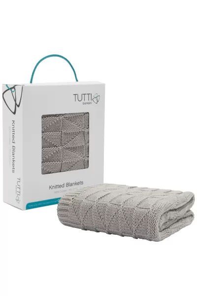 Tutti Bambini Cozee Knitted Blanket Putty