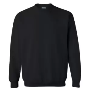 Gildan Childrens Unisex Heavy Blend Crewneck Sweatshirt (Pack Of 2) (XS) (Black)