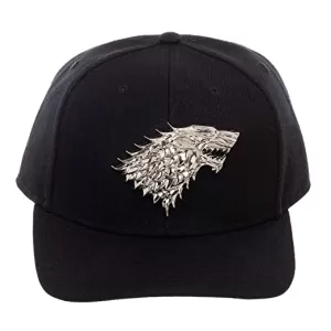 Game Of Thrones - Black & Grey - Stark Snapback Cap