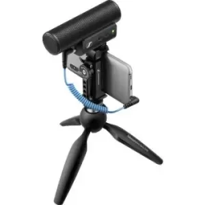 Sennheiser MKE 400 Mobile Kit Camera microphone Transfer type (details):Corded incl. pop filter, incl. cable, incl. bag, incl. clip, incl. stand