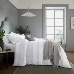 Katie Piper Serenity Stripe 100% Cotton Cover Set - Grey