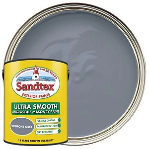 Sandtex Ultra Smooth Masonry Paint Vermont Grey 5L