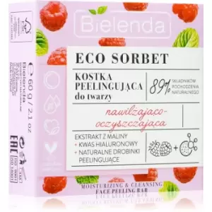 Bielenda Eco Sorbet Raspberry Moisturizing & Cleansing Face Scrub Bar