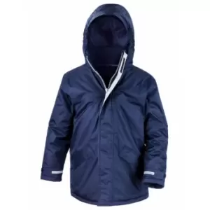 Result Childrens/Kids Core Winter Parka Waterproof Windproof Jacket (7-8) (Navy Blue)