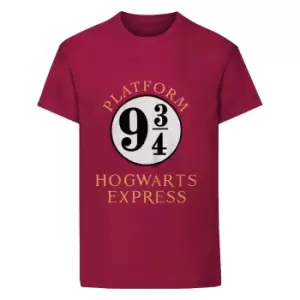 Harry Potter Childrens/Kids Hogwarts Express T-Shirt (5-6 Years) (Maroon)