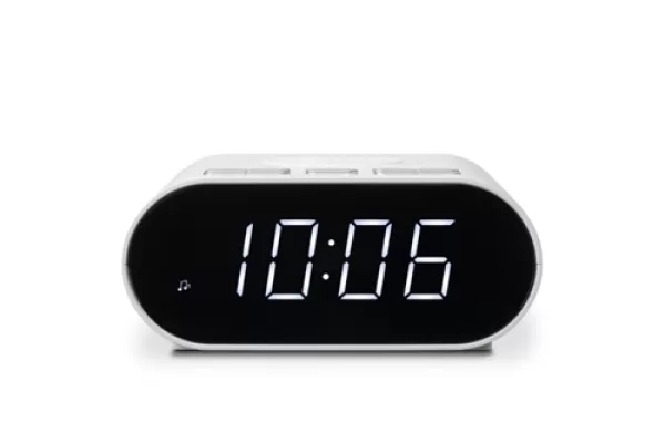 Roberts Ortus Charge FM Radio Controlled Clock - White