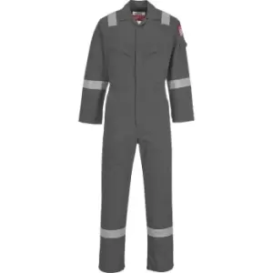 Biz Flame Mens Aberdeen Flame Resistant Antistatic Coverall Grey 3XL 34"