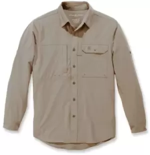 Carhartt Force Extremes Fishing Shirt, beige Size M beige, Size M