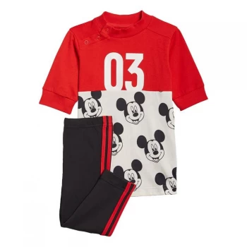 adidas Disney Mickey Mouse Summer Set Kids - Vivid Red / White / Black