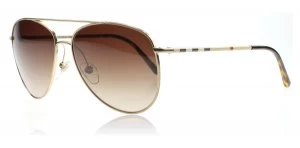 Burberry BE3072 Sunglasses Gold 118913 57mm