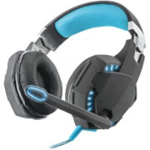 Trust Gaming GXT 363 Bass Vibration Illuminated 7.1 Gaming Headphone Headset for PC and Laptop - Black/Blue