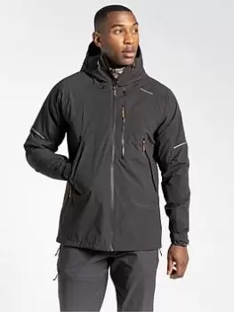 Craghoppers Dynamic Waterproof Hooded Jacket - Black/Pepper, Black Pepper, Size L, Men