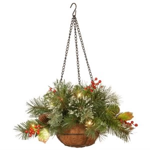 National Tree Company Wintery Pine Hanging Basket