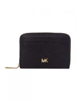 Michael Kors Money pieces zip around card case Black