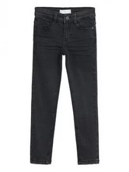 Mango Boys Slim Fit Jeans - Dark Grey, Size Age: 6 Years