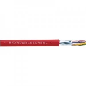 Fire alarm cable J YSTY 4 x 2 x 0.8mm Red Faber Kabel