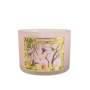 Candlelight Chinoiserie 2 Wick Wax Filled Candle Pot Oriental Flower Scent