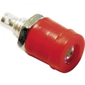Mini jack socket Socket vertical vertical Pin diameter 2mm Red