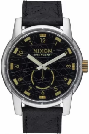 Mens Nixon The Patriot Leather Watch A938-2222