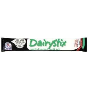 Dairystix UHT Semi Skimmed 12ml Long Life Milk Sticks Easy Tear and