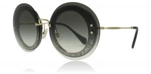 Miu Miu Reveal Sunglasses Transparent Glitter UES0A7 64mm
