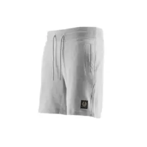 Belstaff Grey Melange Logo Shorts
