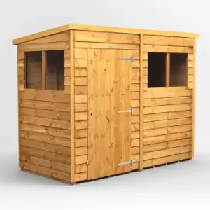 8X4 Power Overlap Pent Shed