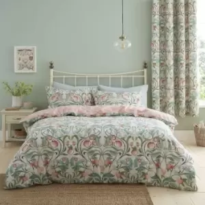 Catherine Lansfield Clarence Floral Green Bedding Set - King