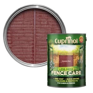 Cuprinol Less mess fence care Autumn red Matt Wood Paint 5L