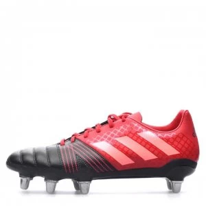 adidas Kakari Mens Rugby Boots Soft Ground - Black/Red