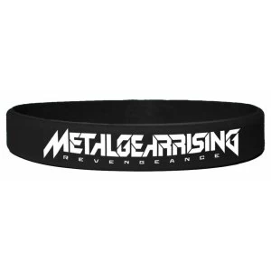 Metal Gear Solid Rising Silicone Wristband In Black