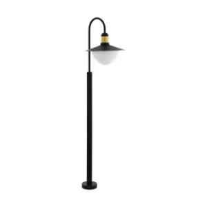 Sirmione - 1 Light Outdoor Lamp Post Black, Gold IP44, E27 - Eglo