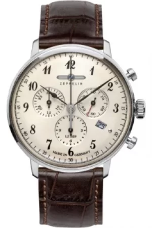 Mens Zeppelin Hindenburg Chronograph Watch 7086-4