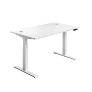 Economy Sit Stand Desk 1400 X 800 White-white