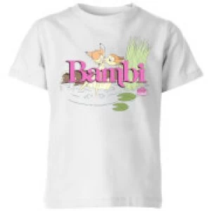 Disney Bambi Kiss Kids T-Shirt - White - 3-4 Years