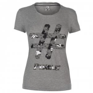 Pikeur Dirka Sequin T Shirt Ladies - Grey Melange