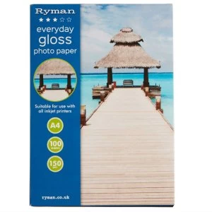 Ryman A4 Everyday Gloss Photo Paper - 100 Sheets