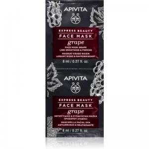 Apivita Express Beauty Grape Firming Anti-Wrinkle Face Mask 2 x 8ml