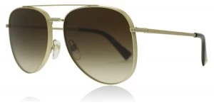 Valentino VA2007B Sunglasses Light Gold Sandblast Matte 301613 56mm