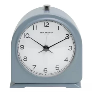 WILLIAM WIDDOP Matt Blue Metal Beep Alarm Clock