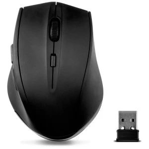 Speedliunk - Calado Silent & Antibacterial 1600dpi Wireless USB Optical Mouse (Rubber/Black)