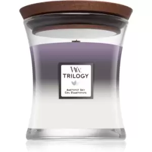 Woodwick Trilogy Amethyst Sky scented candle Wooden Wick 275 g