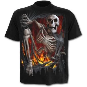 Death Re-Ripped Mens Small T-Shirt - Black