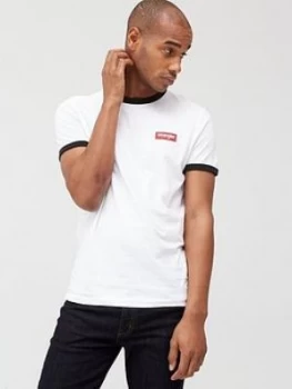 Wrangler Ringer T-Shirt - White, Size 2XL, Men